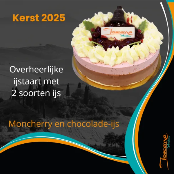 Moncherry en chocolade-ijstaart voor kerst!